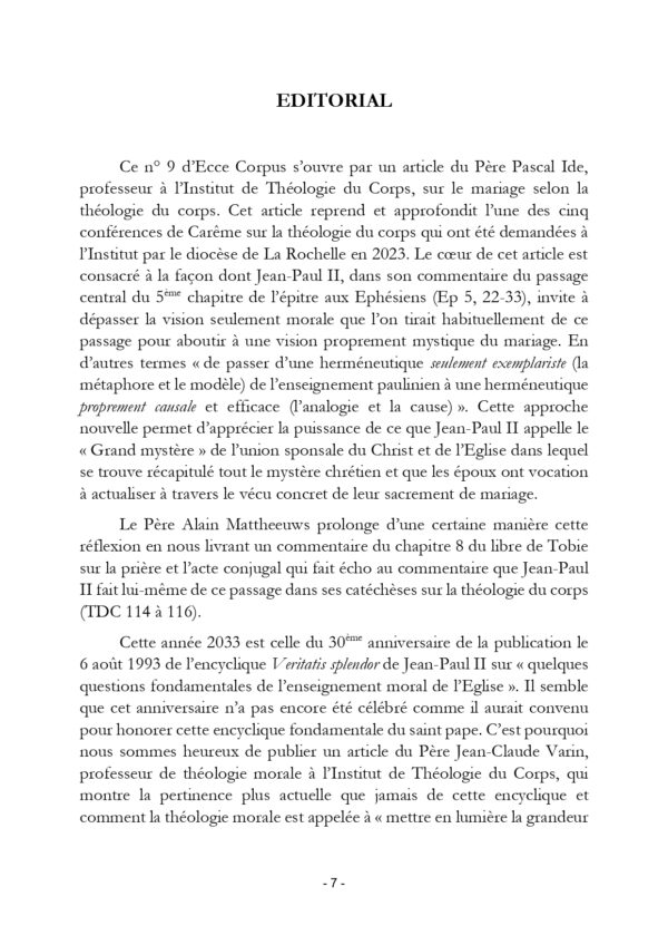 Ecce Corpus 9 Editorial