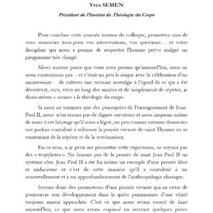 Conclusions du Colloque