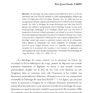 Théologie du corps et morale